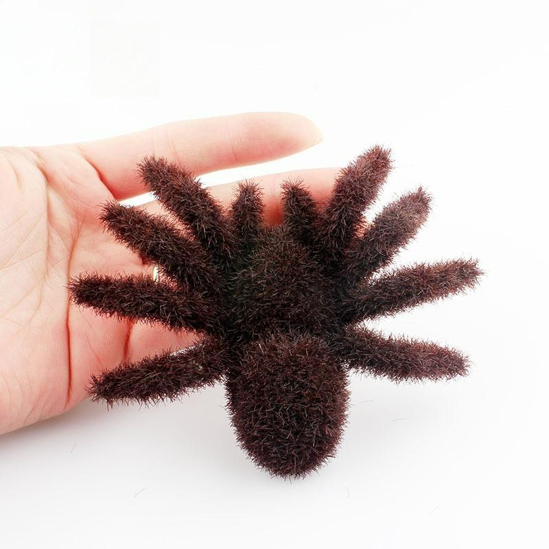 Large Spider Props Creepy Halloween Fake Hairy Spider Simulation Halloween Spider Ornaments Multipurpose Outdoor Indoor Decor