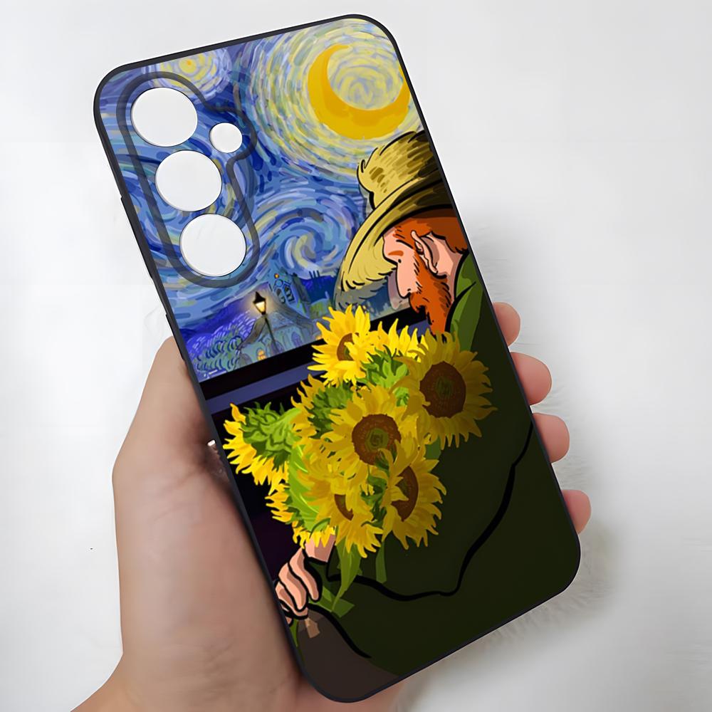Van Gogh Oil Painting Phone Case For Samsung S26 Ultra S25 Edge Ultra S23 S22 S21 S20 Ultra Plus S24 Fe Glass Cover