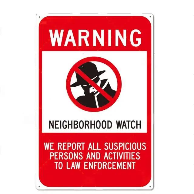No Trespassing Tin Signs Video Surveillance Warning Plaque Metal Wall Art Poster Yard Iron Painting Stickers Home Decor
