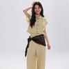 White Knitted Triangle Scarf Ethnic Style Crochet Flower Scarves Hollow Out Lace Shawl  Summer