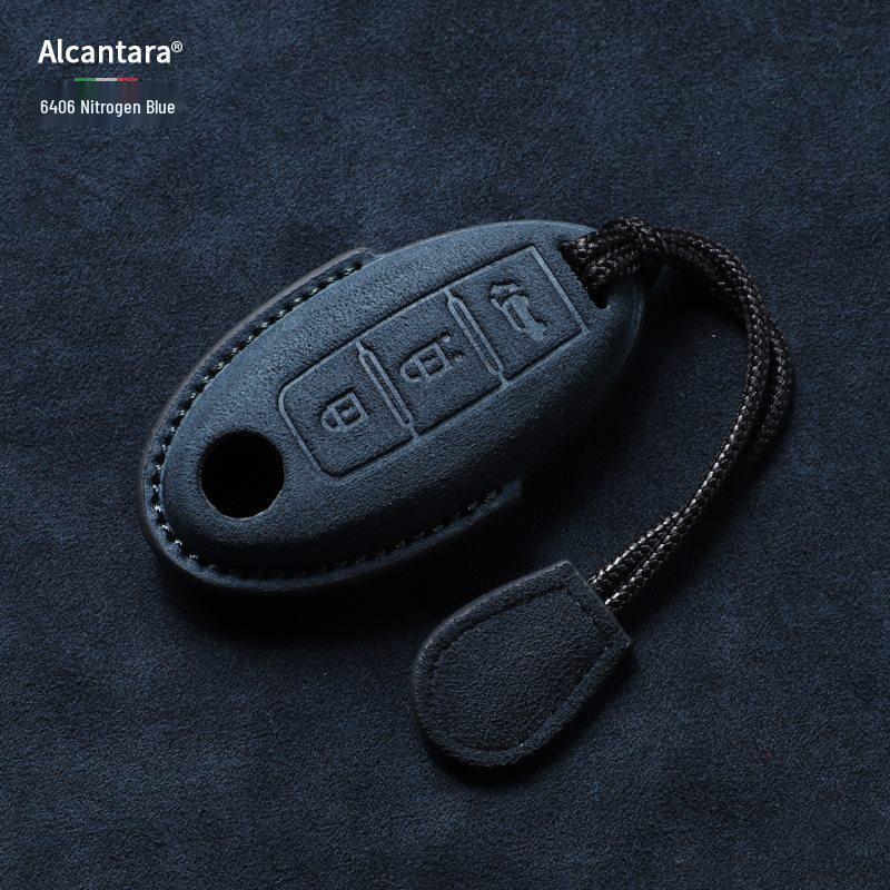 Nissan Key Cover: Full Wrap Suede Shell for Qashqai, Teana, X-Trail, Tiida, Loulan, Tuoda.