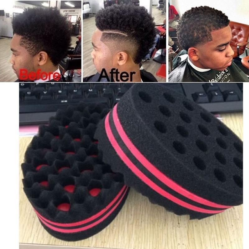 Hair Sponge Brush Big Holes Dreads Locking Afro Coil Comb Care Tool For