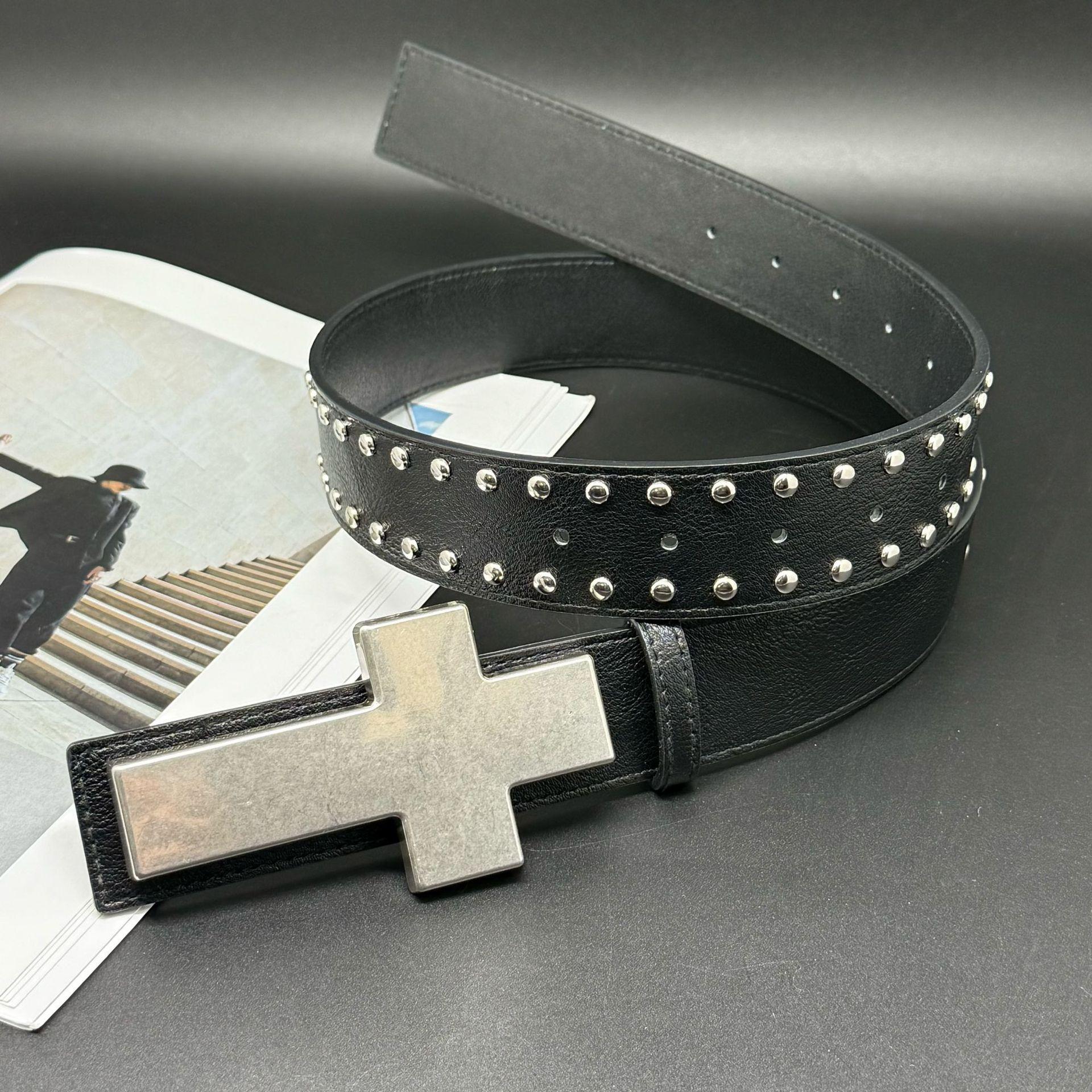 Ripped Cross Belt, Belt Subculture Style Hiphop Punk Rock Hip Hop Personality 110cm чёрный