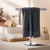 Stainless Steel Towel Rack Free Standing T-Shape Towel Bar Rack Bath Towel Bar Stand For Bathroom Kitchen Vanity Countertop