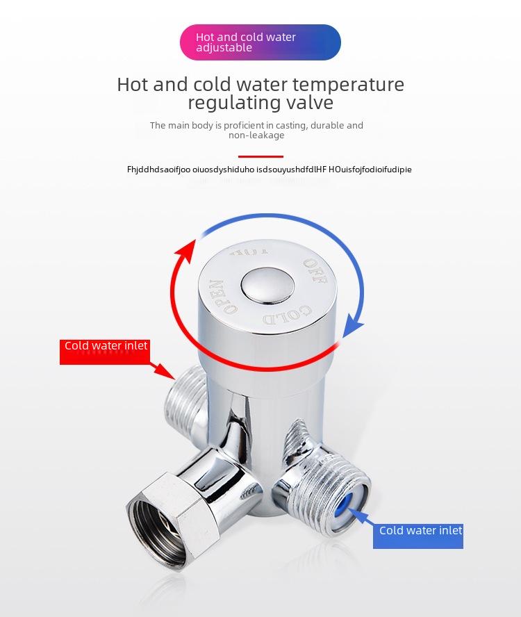 Smart Automatic Infrared Dual-Temperature Faucet for Hands-Free Washing