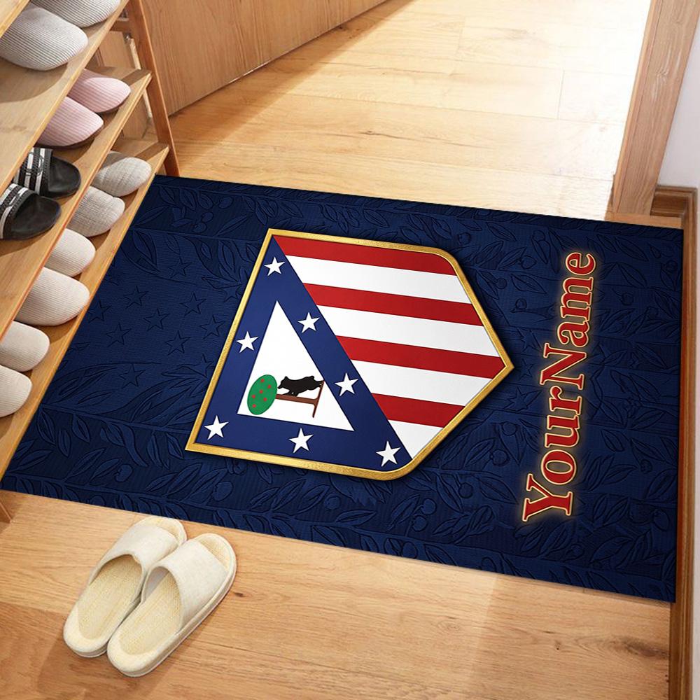 Atletico Madrid Customize Text Floor Rug Office Rug Suitable for Study room Kitchen Game Room Foyer Anti-slip Rug Office home decor Gift for Festivals