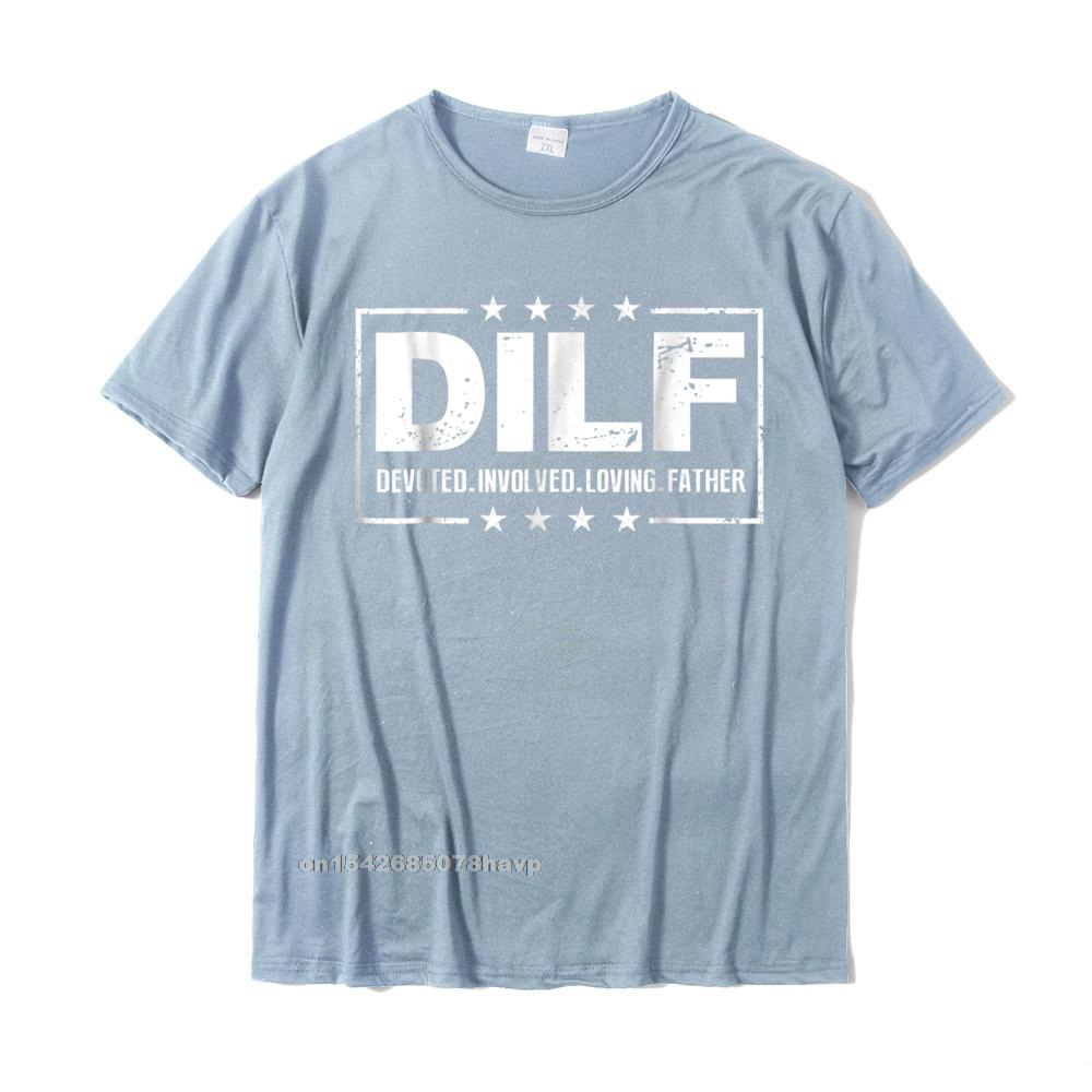 T-shirt Unisex DILF Padre Devoto Coinvolto Amorevole Papà Papa Cotone Europa Top Maschili Camicia Classica Nuovissima T-shirt