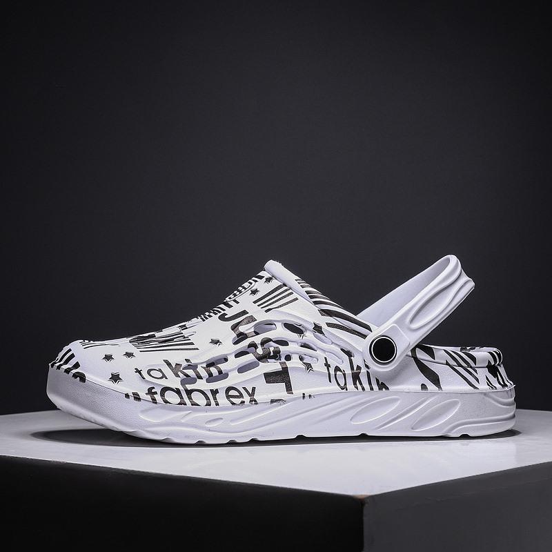 

Мода Мужчины Женщины Сандалии Шлепанцы Дышащие Домашние Шлепанцы Уличная Мода Повседневные Кроссовки Садовые Клоги Треккинговая Обувь 39 белый