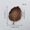 Elegant Nordic Maple Leaf Coaster Luxurious Red Copper Metal Durable and Waterproof Perfect for Home Decor Protects Surfaces from Spills