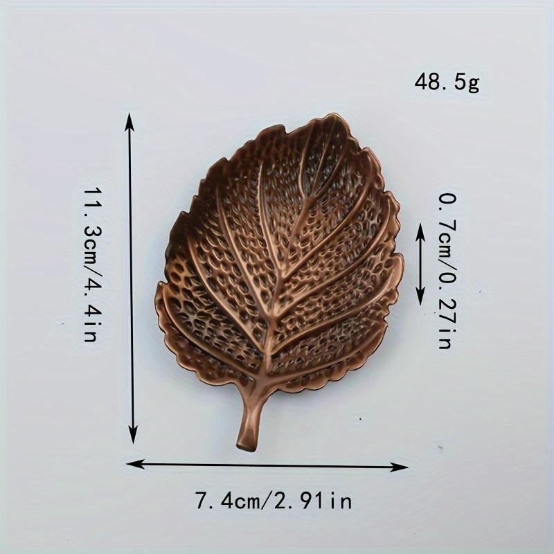 Elegant Nordic Maple Leaf Coaster Luxurious Red Copper Metal Durable and Waterproof Perfect for Home Decor Protects Surfaces from Spills