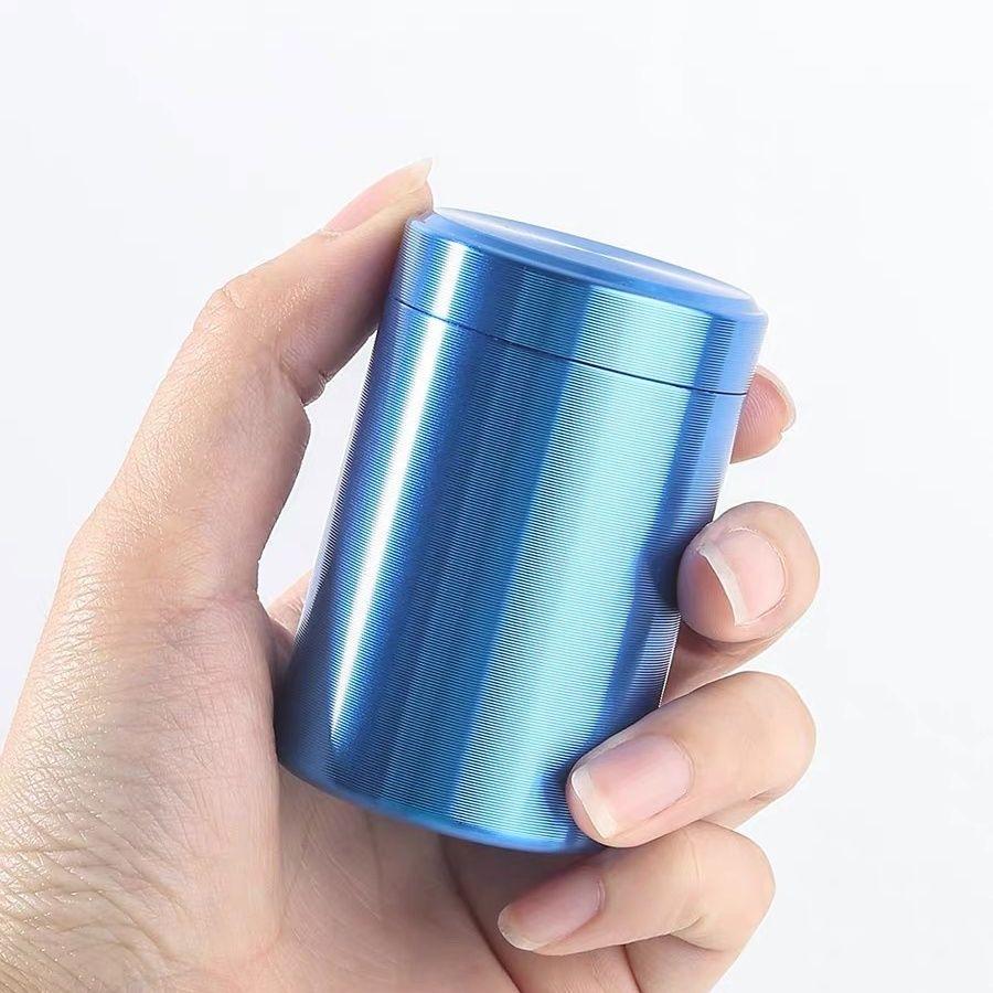 Luftdichte Geruchsdichte Teedose aus Aluminiumlegierung Mini Kräuter Vorratsbehälter Tragbarer Kaffee Aufbewahrungsbehälter Auslaufsichere Teedose