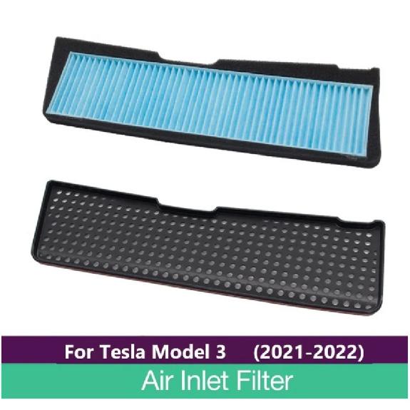 For Tesla Model 3 2021 2022 Car Intake Air Filter Melt Blown Fabric Flow Vent Cover Trim Dust Prevention Intake Cover