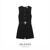 Jnleaog Autumn New Women Clothes Western Style French Style Niche Design Crepe Jumpsuit 3279782