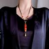 Tibetan Cultural Necklace: Agate Seven-Eyed and Five-Eyed Dzi Beads