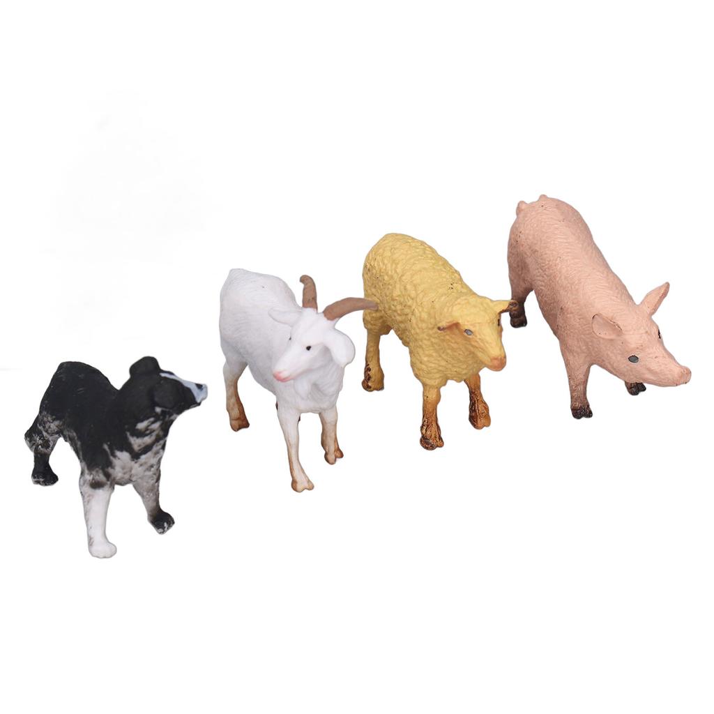 Children Farm Animals Figures Toy Solid Simulation Plastic and Synthetic Resin Poultry Playset