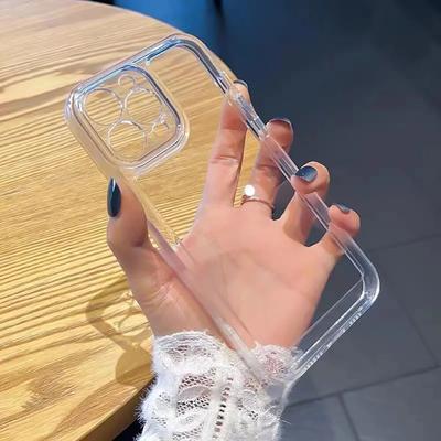 Funda de lujo transparente suave acrílica para teléfono para iPhone 11 Funda para iphone 14 13 12 11 Pro Xs Max X Xr 8 Plus SE Cubierta a prueba de golpes