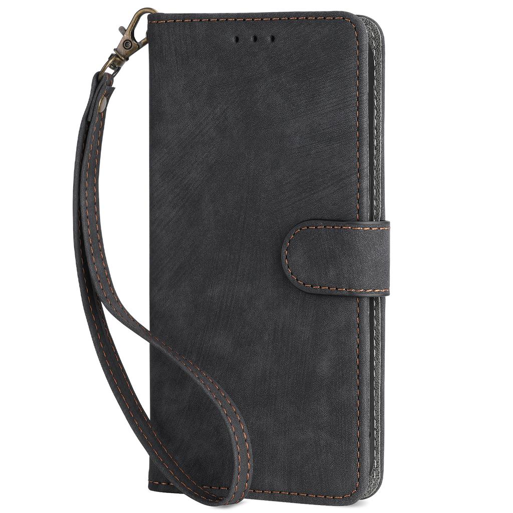 RFID Blocking Wallet Cover for TCL 40 XE/40 X T601D/NxtPaper 5G,PU Leather Stand Phone Case with Strap