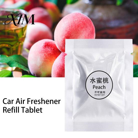 Car Air Freshener 10Pcs Fragrance Tablet Long Lasting Replacement Solid Scent Vent Clip Refill Vehicle Supplies Aromatherapy