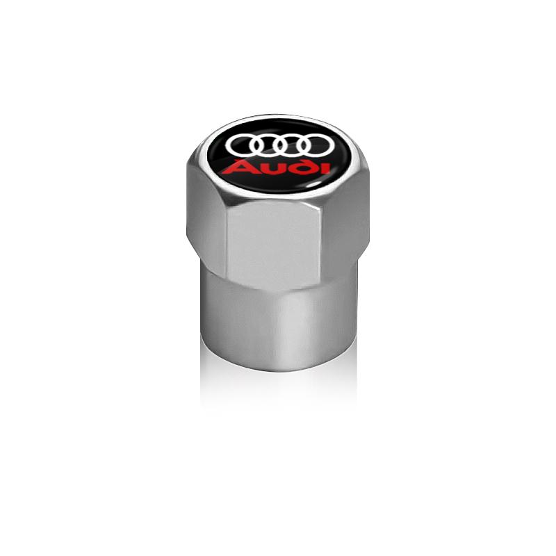 4Pcs Car Wheel Tires Bolt-in Valve Caps Badge Car Accessories For Audi S5 S6 S7 S4 S8 TT TTS A4 B8 A3 B6 A6 C7 C6 B7 Q5 Q7 C5 A5 B5 A7 A1 B9 Q3 A8L Q8