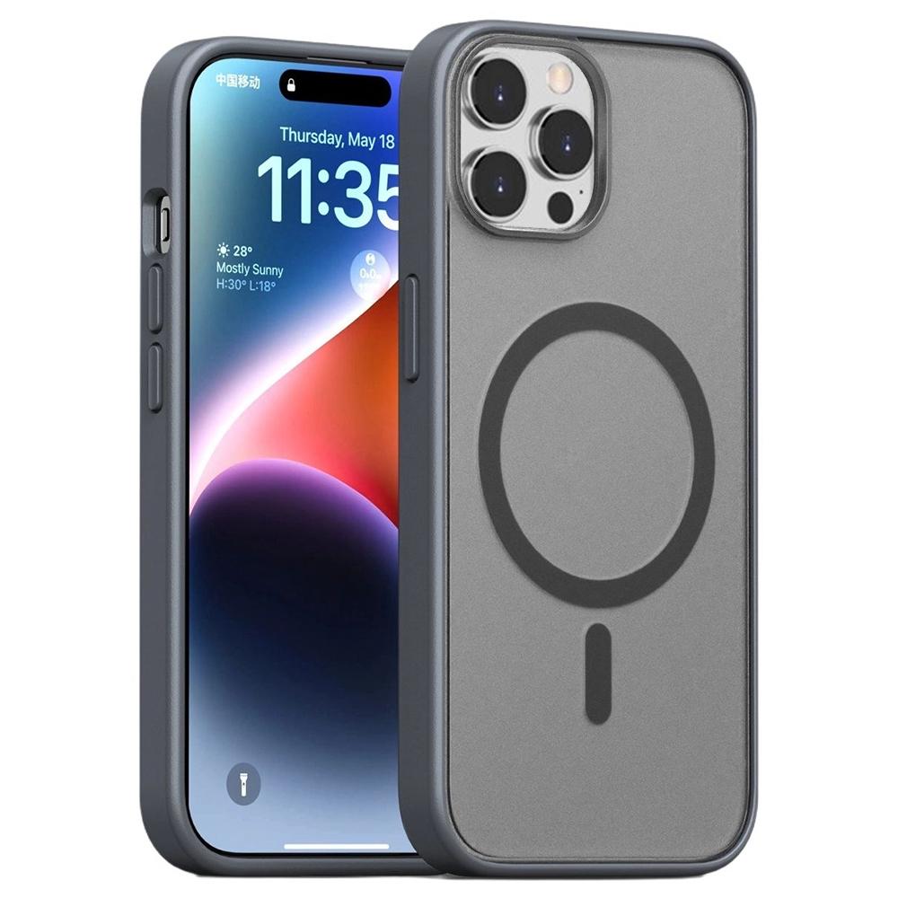 For iPhone 15 Pro Case Compatible with MagSafe Skin-Touch PC+TPU Rubberized Phone Cover