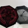 1pc Baphomet Symbol Satanic Art Umbrella with Plastic Handle,Suitable for All Seasons Home Travel Outdoor UmbrellaDD1274