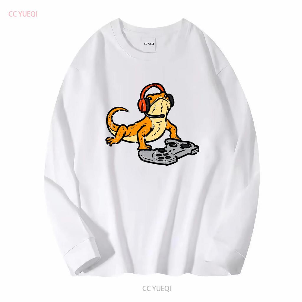 New Bearded Dragon Video Gaming Funny Gamer Animal SHIRT MADE IN USA Size S 3XL vintage Washed designer clothes Versatile Soft