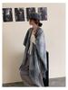 Retro Striped Tassel Korean Cape: High-End Warm Plaid Scarf Shawl