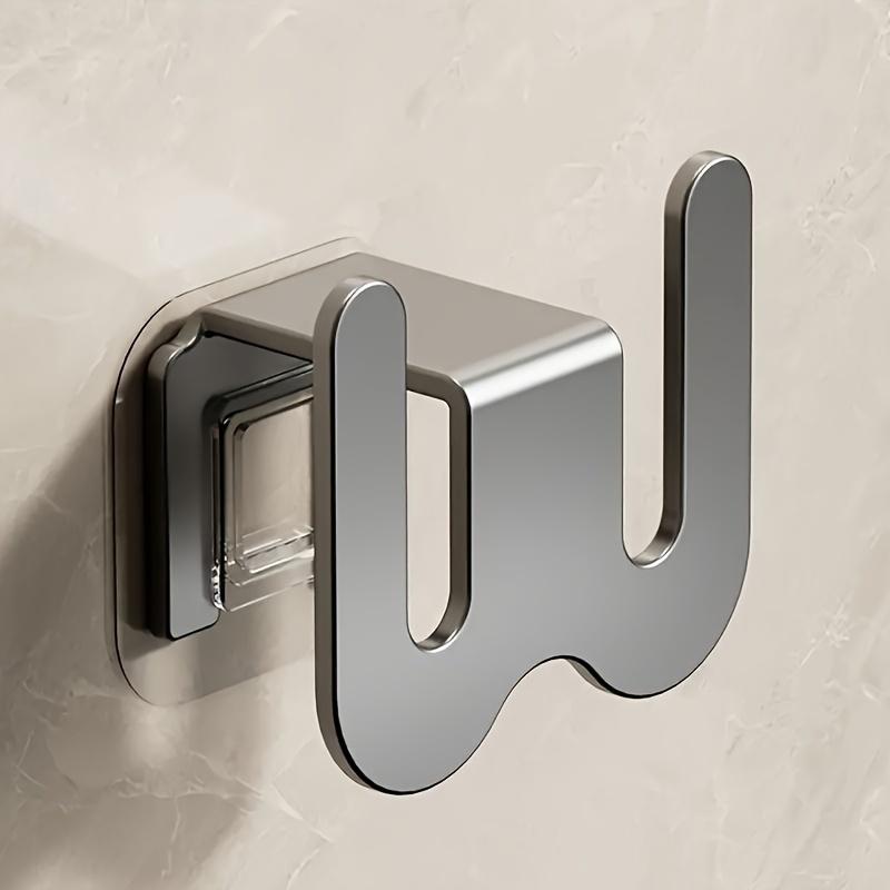 Wall Mounted Shoe Rack with No Punching and Adhesive Bathroom Slipper Rack Toilet Door Back Foyer Slipper Holder Storage Tool