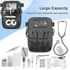 Nurse Fanny Pack, Medical Equipment Organizer Pouch, Utility Waist Bag for Stethoscopes, Dressing Scissors and Other Medical Supplies, (Black) Ternel