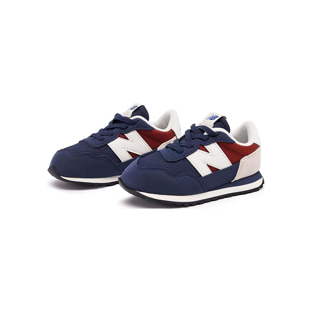 New Balance Nb 237 Trendy Low Top Walker Shoes Baby sneaker Blue Red Cream IH237TR