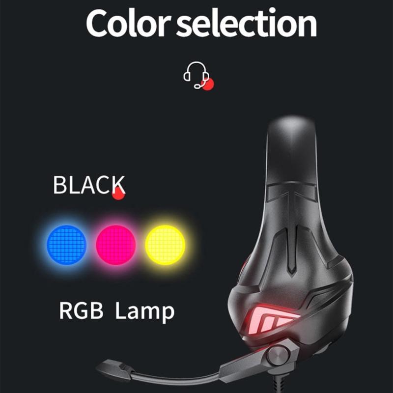 Gaming Headset with Noise Canceling Microphone Surround Sound LED Headphone for PC Laptop Computer Accessories