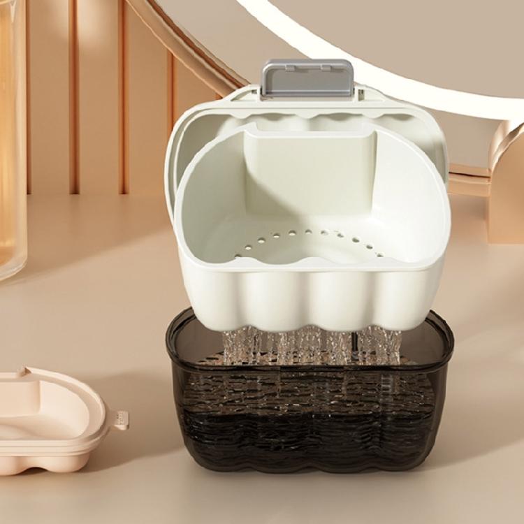 Leak Proof Storage Box For Clear Aligners Dentures Aligner Hoder with Mesh Drainage Basket Travel Essential Organiser