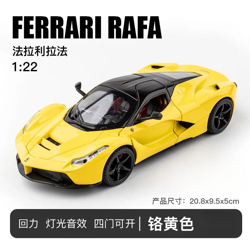 

1:22 Ferrari Laferrari Rafa Alloy DIecast Car Model Decoration Sound Light Vehicle Collcetion Children Toy Car Kids Gifts