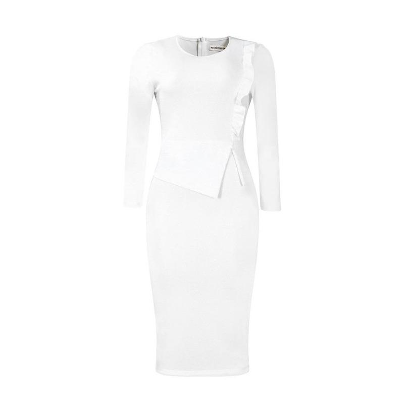 Frühling und Herbst Damenkleid Temperament schlanker Bleistiftrock Modepaket Hüfte große Kleider