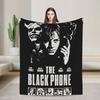 The Black Phone Horror Movie Blankets  Decorative Flannel Throw Blanket For Home Decor Soft Warm Design Quality Bedspread Gift