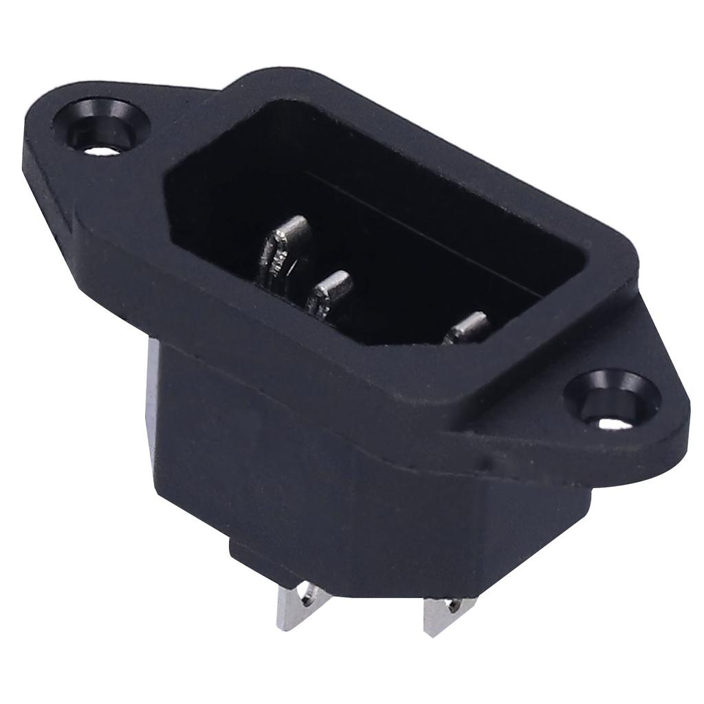 10Pcs Male Plug Power Socket 3?Core Copper Chassis Mount Connector Industrial Supplies AC250V 10A