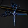 6.0-Inch Blue Damascus Hair Cutting Scissors