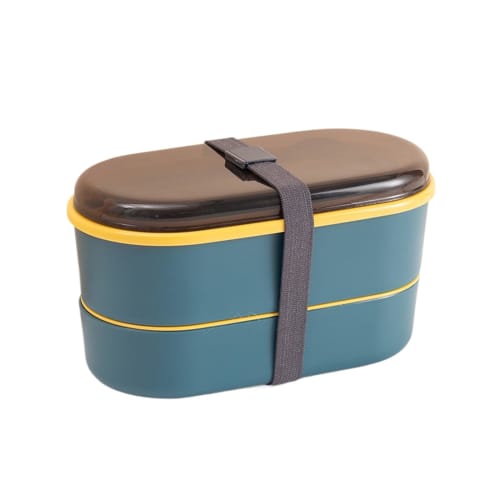 Large Capacity 700ml Bento Box, 2-Tier, Insulated, Leak-Proof, Includes Dinnerware, Chopsticks, Spoon, and Fork, Microwave Safe, Perfect for Commuting