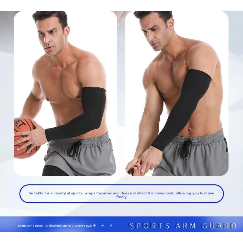 Sonnenschutz-Armlinge für Basketball, Volleyball, Laufen, Radfahren, Sport-Schutzausrüstung, Atmungsaktive und Elastische Eis-Seiden-Ärmel zum Angeln
