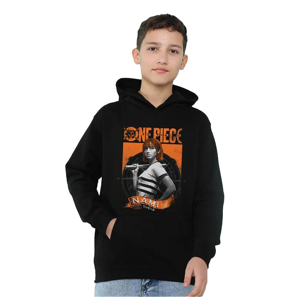 One Piece Live Action Childrens/Kids Nami Portrait Hoodie