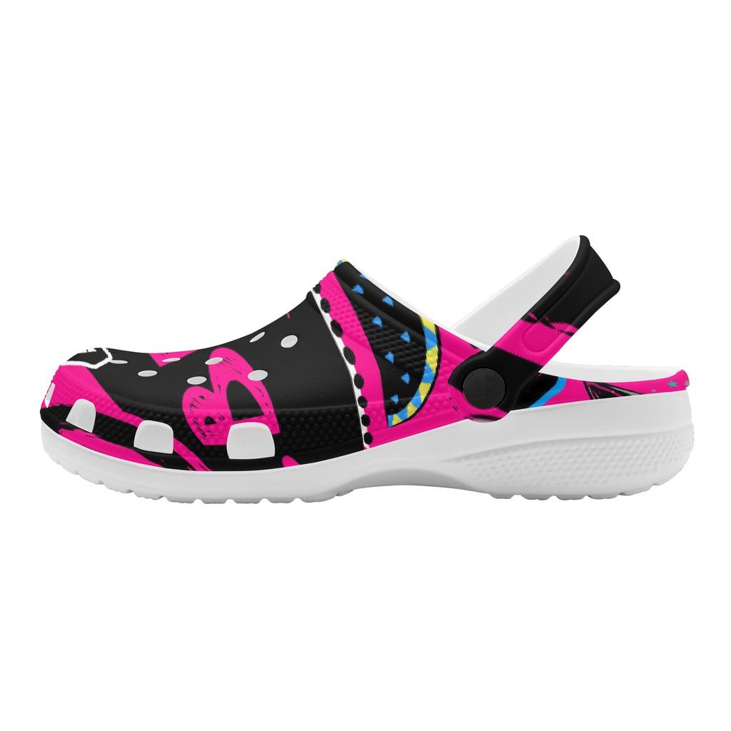 Summer Printed EVA Clogs Women Men Lightweight Breathable Slip On Garden Shoes Beach Pool Bathroom Home Slippers Travel Shoes