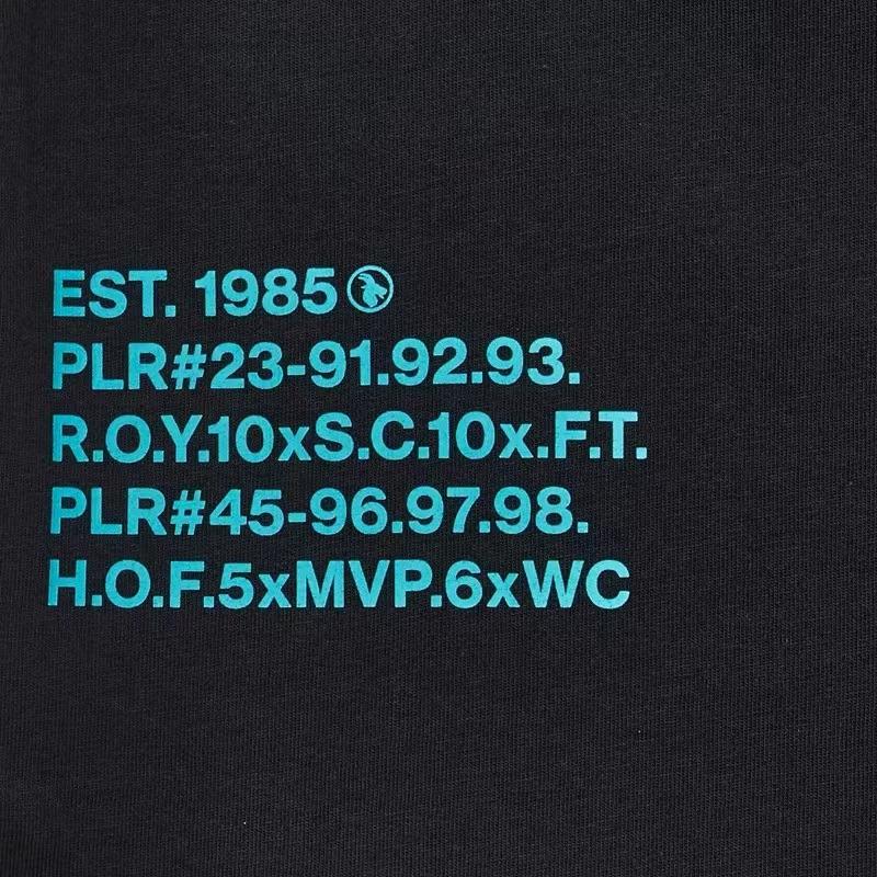 Jordan Air  Printed Letter Crew Neck Casual Short Sleeve T-Shirt Unisex Tops Black AV6080-010