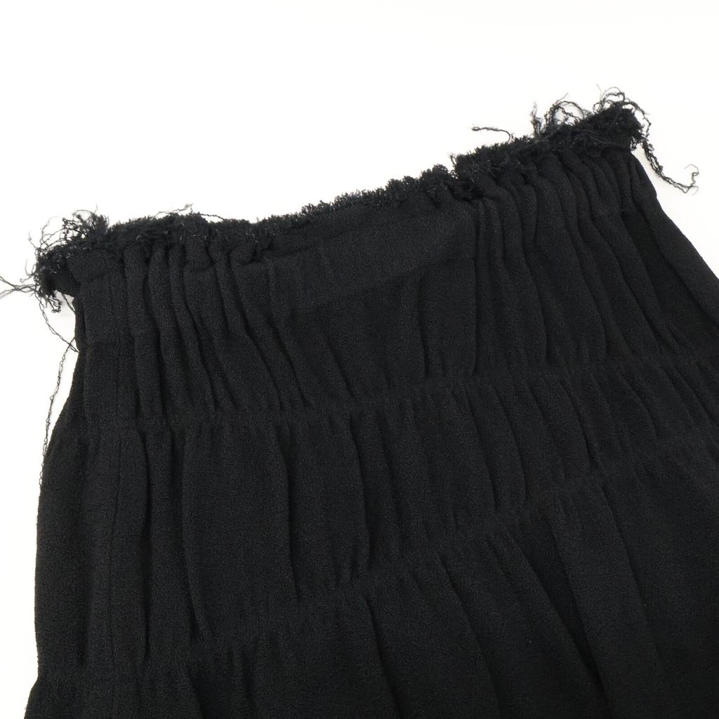 HELMUT LANG Black 16-8107238-050-704 Rayon Skirt skirt 4 blackUsed