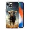 Phone Case For iPhone 17 Cases iPhone Air 16 15 12 13 14 Pro Max 7 8 Plus 16Pro iPhone11 Clear Soft Cover Bull Animal