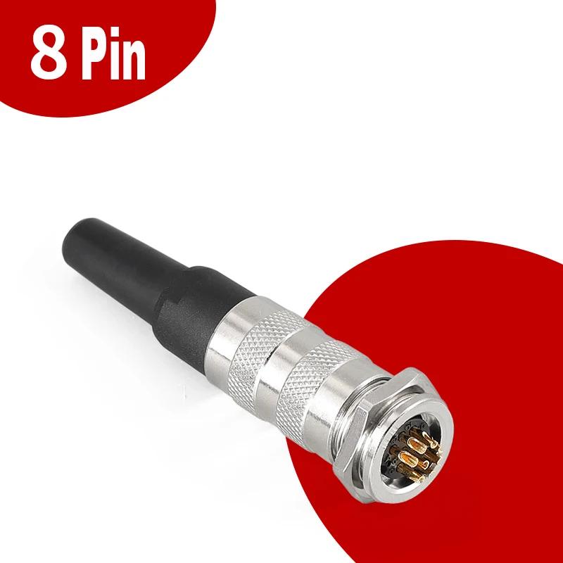 J09 Waterproof Female Plug Male Socket Aviation Connector M16 2 3 4 5 6 7 8 12 14 16 19 24 Pin Quick Sensor Signal Adapter
