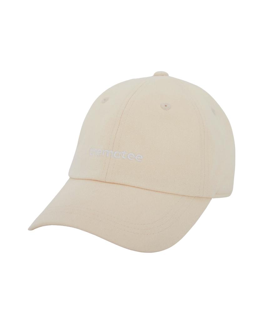 Deomati Thematee Text Logo Embroidered Ball Cap - Ivory