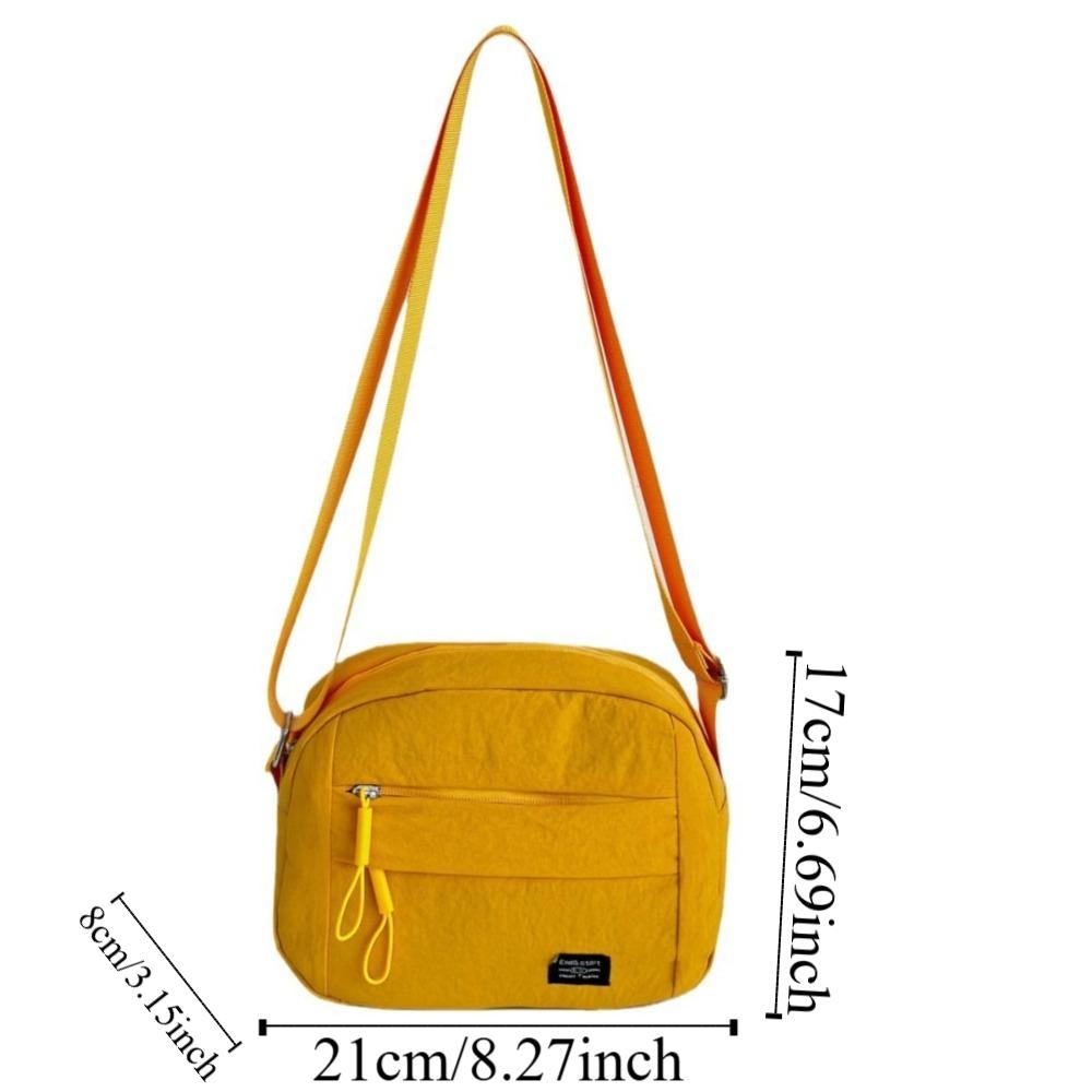 All-match Square Phone Pouch Large Capacity Canvas Crossbody Bag Sports Shoulder Bag  Boys