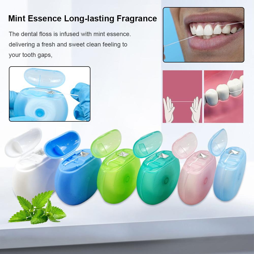 Dental Floss Oral Cleaning interdental Floss Roll Portable Flosser Teeth Stick Toothpick Oral Hygiene Clean Wire Multiple Style