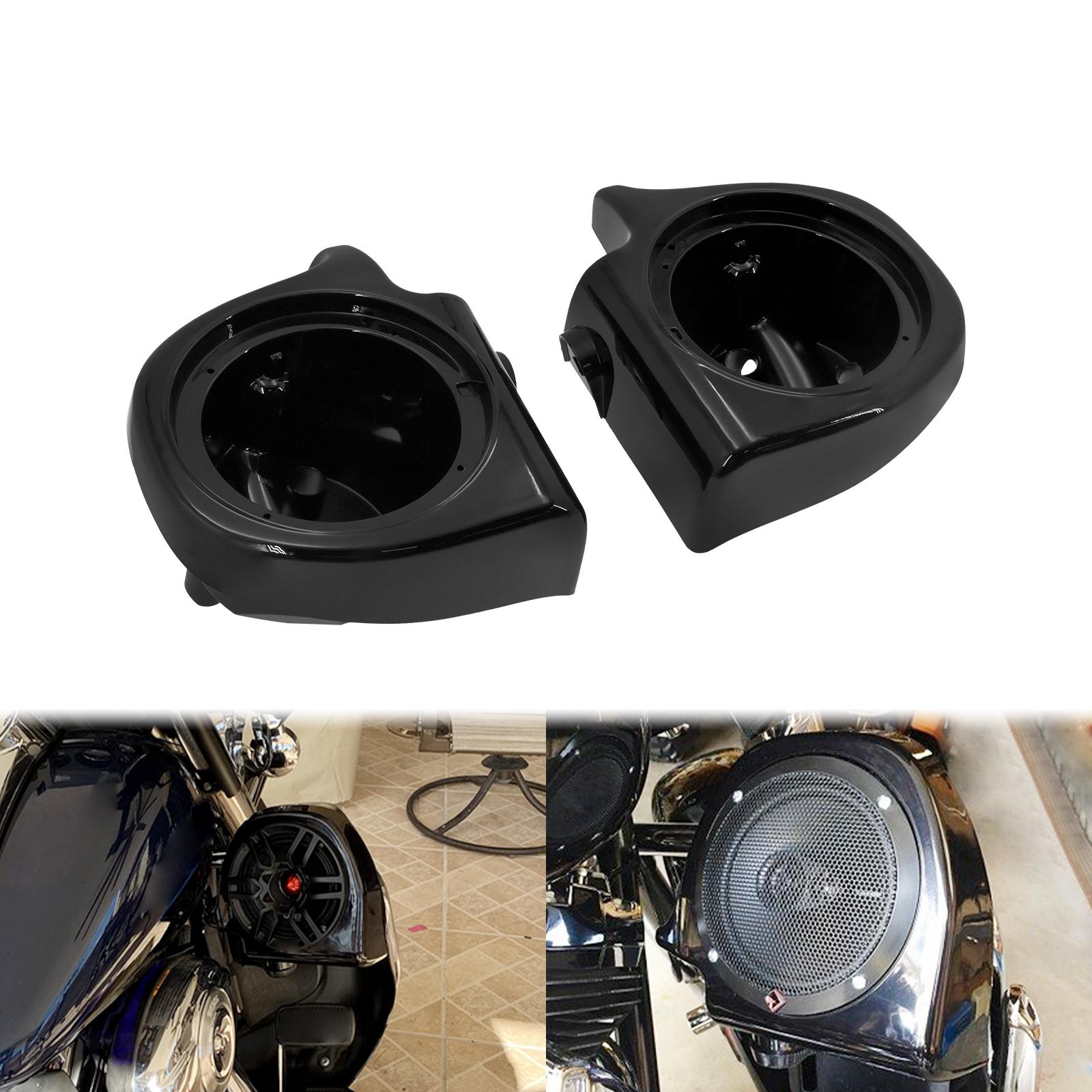 

6.5 Motorcycle Speaker Pods Lower Vented Fairing For Harley Touring Electra Glide Road King Street Glide Ultra Classic 1993-13 Speaker Boxes Pods
