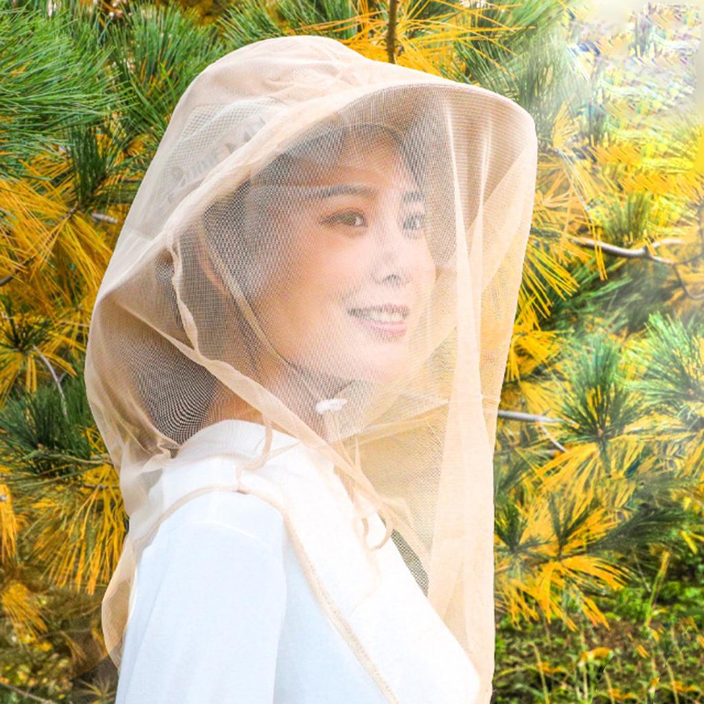 Quick Drying Insect Net Hat Adult Face Shield Head Mesh Sunproof Head Mesh for Adult Fishing Travel Hiking Climbing